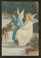 ANGEL CHRISTMAS Holidays Vintage Postcard CPSM #PAH169.GB - Anges