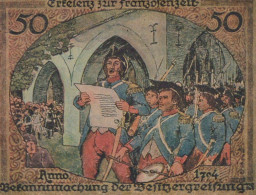 50 PFENNIG 1921 Stadt ERKELENZ Rhine UNC DEUTSCHLAND Notgeld Banknote #PA557 - Lokale Ausgaben