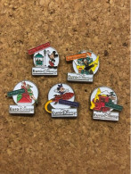 Lot Van 5 Eurodisney Pins, Inhuldiging, Inauguration 1992 - Disney