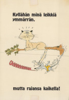 GATO GATITO Animales Vintage Tarjeta Postal CPSM #PAM275.ES - Katten