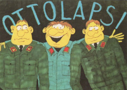 SOLDIERS HUMOUR Militaria Vintage Postcard CPSM #PBV870.GB - Humorísticas