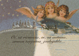 ANGE Bonne Année Noël Vintage Carte Postale CPSM #PAS739.FR - Anges