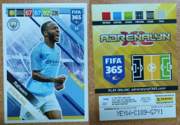 AC - 25 RAHEEM STERLING  MANCHESTER CITY  PANINI FIFA 365 2019 ADRENALYN TRADING CARD - Trading-Karten