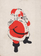 WEIHNACHTSMANN SANTA CLAUS WEIHNACHTSFERIEN Vintage Postkarte CPSM #PAK550.DE - Santa Claus