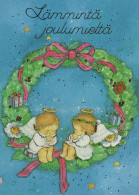 ENGEL WEIHNACHTSFERIEN Feiern & Feste Vintage Ansichtskarte Postkarte CPSM #PAH923.DE - Angeli