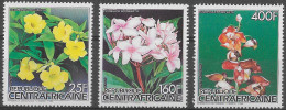 CENTRAFRIQUE - FLEURS - N° 735, 737 ET PA 346 - NEUF** MNH - Sonstige & Ohne Zuordnung