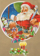 BABBO NATALE Natale Vintage Cartolina CPSM #PAJ780.IT - Santa Claus