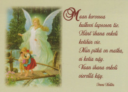ANGELO Buon Anno Natale Vintage Cartolina CPSM #PAJ053.IT - Angeli