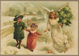 ANGELO Buon Anno Natale Vintage Cartolina CPSM #PAH494.IT - Angels