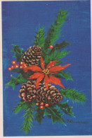 Neujahr Weihnachten Vintage Ansichtskarte Postkarte CPSM #PBN588.DE - Nouvel An