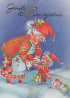 Neujahr Weihnachten GNOME Vintage Ansichtskarte Postkarte CPSM #PBL674.DE - Anno Nuovo