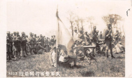 CHINE - Armée Chinoise En Action Pendant Les Troubles De Shangaï - Mitrailleuse - Carte-Photo, écrit (2 Scans) - Chine