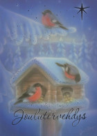 Neujahr Weihnachten VOGEL Vintage Ansichtskarte Postkarte CPSM Unposted #PBA581.DE - Anno Nuovo