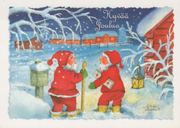 Neujahr Weihnachten GNOME Vintage Ansichtskarte Postkarte CPSM #PBA964.DE - Anno Nuovo