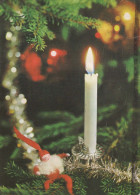 Neujahr Weihnachten KERZE Vintage Ansichtskarte Postkarte CPSM #PBA090.DE - Anno Nuovo