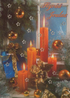 Neujahr Weihnachten KERZE Vintage Ansichtskarte Postkarte CPSM #PAZ898.DE - Anno Nuovo