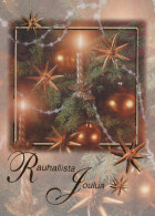 Neujahr Weihnachten KERZE Vintage Ansichtskarte Postkarte CPSM #PBA333.DE - Anno Nuovo