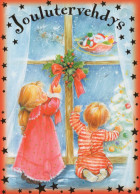 Neujahr Weihnachten KINDER Vintage Ansichtskarte Postkarte CPSM #PAY749.DE - Anno Nuovo