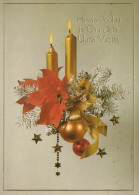 Neujahr Weihnachten KERZE Vintage Ansichtskarte Postkarte CPSM #PAZ213.DE - Anno Nuovo