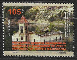 NMK 2024-01 CHURCH CULTURA, NORTH MACEDONIA, 1v, MNH - North Macedonia