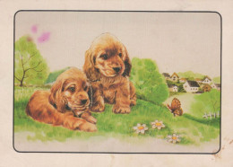 CANE Animale Vintage Cartolina CPSM #PBQ488.IT - Perros