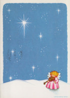 ANGELO Natale Vintage Cartolina CPSM #PBP272.IT - Engelen