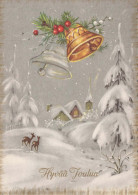 Buon Anno Natale BELL Vintage Cartolina CPSM #PAW845.IT - Neujahr