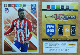 AC - 41 THOMAS  ATLETICO DE MADRID  PANINI FIFA 365 2019 ADRENALYN TRADING CARD - Tarjetas