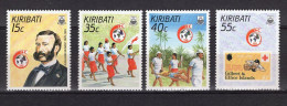 Kiribati Serie 4v 1988 125th Anniversary International Red Cross Croix Rouge MNH - Kiribati (1979-...)