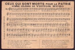 CEUX QUI SONT MORTS POUR LA PATRIE HYMNE CELEBRE DE VICTOR HUGO - Contes, Fables & Légendes