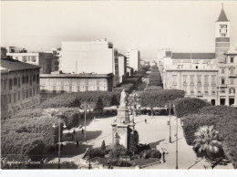 CAGLIARI-PIAZZA CAMINE-VIALE TRIESTE-CARTOLINA VERA FOTOGRAFIA NON  VIAGGIATA 1950-1959 - Cagliari