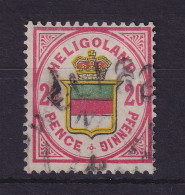 Helgoland 1888 Wappen 20 Pf Mi.-Nr. 18g Gestempelt - Helgoland