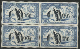 TAAF Poste Aérienne PA N° 3 Bloc De 4 COTE 240 €. Neuf Sans Charnière ** (MNH) Voir Description - Luchtpost