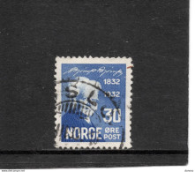 NORVEGE 1932 Bjoernson, Poète Yvert 158 Oblitéré - Oblitérés