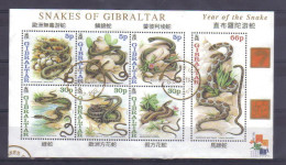 Gibraltar 2001 Year Of The Snake S/S Y.T. BF 44 (0) - Gibilterra