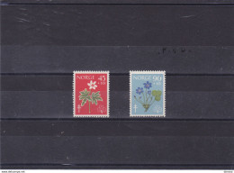 NORVEGE 1960 FLEURS CONTRE LA TUBERCULOSE Yvert 396-397 NEUF** MNH Cote : 15 Euros - Unused Stamps