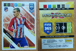 AC - 44 ANTOINE GRIEZMANN  ATLETICO DE MADRID  PANINI FIFA 365 2019 ADRENALYN TRADING CARD - Trading Cards