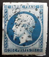 Empire No 14 B Obl Pc 3398 De TOURS , Indre Et Loire,  TTB - 1853-1860 Napoléon III