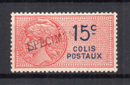 !!! FISCAL, COLIS POSTAUX N°1 SURCH SPECIMEN NEUF* - Marche Da Bollo