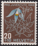 1949 Schweiz Pro Juventute ** Mi:CH 543, Yt:CH 495, Zum:CH J131, Alpenrebe - Nuevos