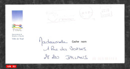 Enveloppe Avec EMA De Toul Du 28.05.02  -  Ville De Toul - EMA (Printer Machine)