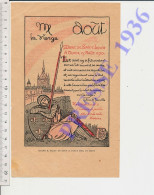 3 Vues Gravure Mort Roi Saint-Louis Tunis 1270 Histoire Bouclier Fleur Lys Blason Congrès Eucharistique Strasbourg 1935 - Ohne Zuordnung