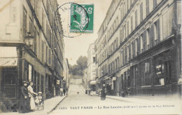 CPA. [75] > TOUT PARIS > N° 1404 - La Rue Lauzin Prise De La Rue Rebeval - (XIXe Arrt.) - 1908 - Coll. F. Fleury - TBE - Distretto: 19