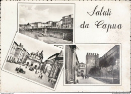 Ai128 Cartolina Saluti Da Capua 3 Vedutine Provincia Di Caserta - Caserta