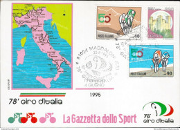 Ai429 Cartolina Maddaloni Giro' D'italia Annullo Primo Giorno 1995 - Non Classificati