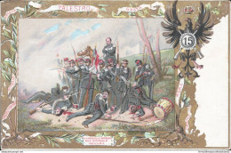 Ap267 Cartolina Militare 15 Reggimento Fanteria  Battaglia Di Novara - Regimente
