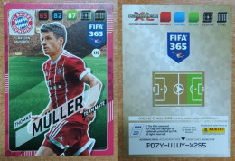 AC - 170 THOMAS MULLER  FC BAYERN MUNCHEN  PANINI FIFA 365 2018 ADRENALYN TRADING CARD - Tarjetas