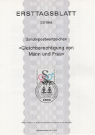 Germany Deutschland 1984-23 Gleichberechtigung Von Mann Und Frau, Gender Equality, Canceled In Bonn - 1981-1990