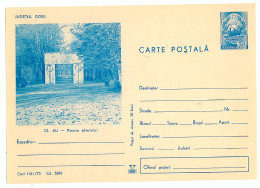 IP 73 - 1351 TARGU JIU, Brancusi Statue - Stationery - Unused - 1973 - Enteros Postales