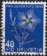 1949 Schweiz Pro Juventute ° Mi:CH 544, Yt:CH 496, Zum:CH J132, Prachtnelke - Used Stamps